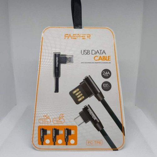 كابل بيانات وشحن ممتاز بزاوية 90 درجة - Micro USB كابل بيانات وشحن ممتاز بزاوية 90 درجة - Micro USB